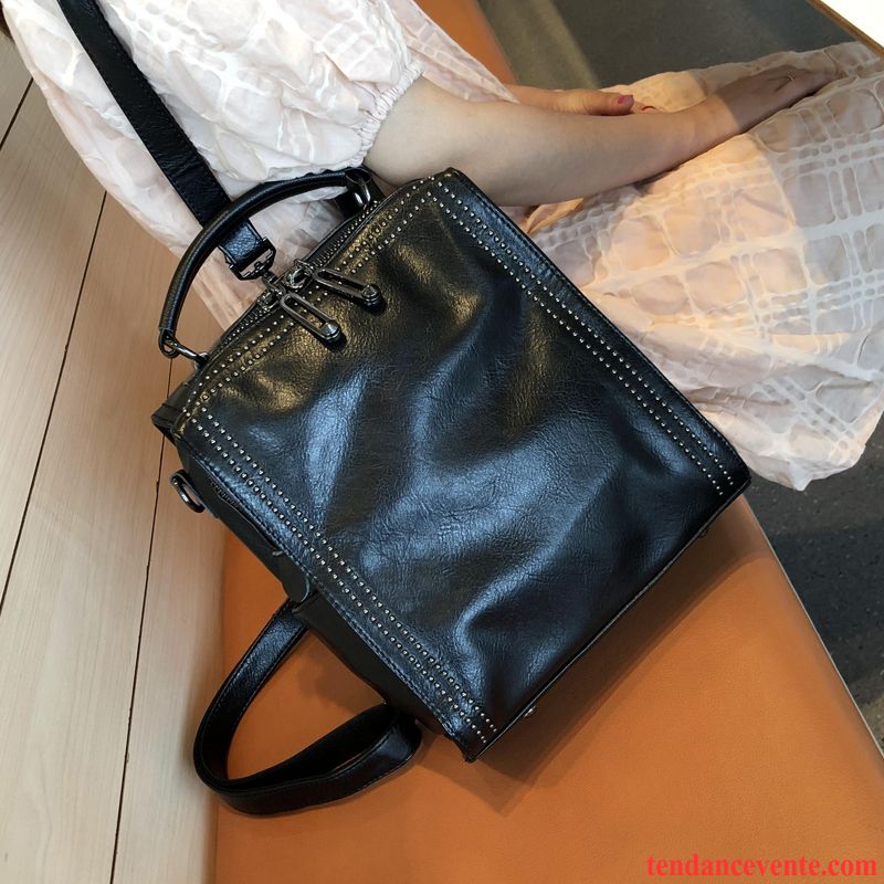 Sac À Dos Femme Multifonctions Voyage Simple Loisir Mode Tendance Noir