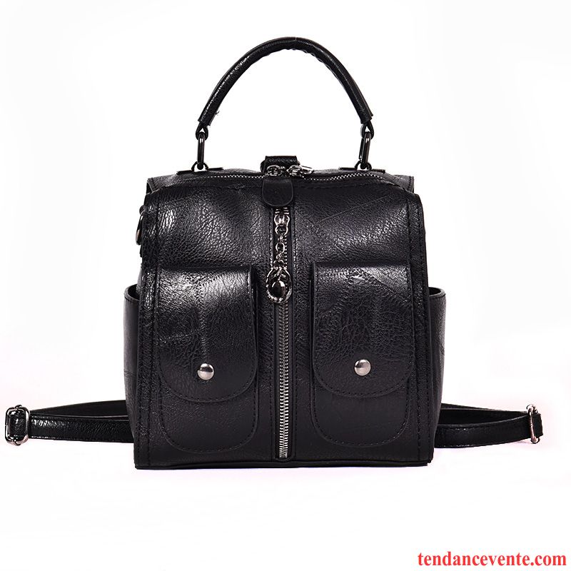 Sac À Dos Femme Peau Douce All-match Multifonctions Le Nouveau Sac Poitrine Tassel Brun