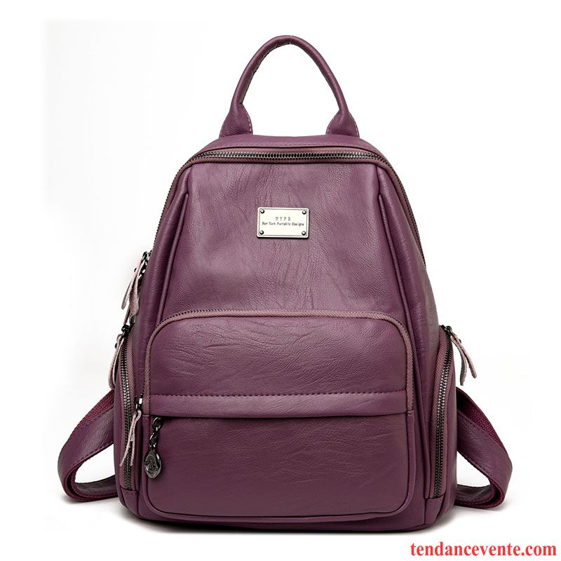 Sac À Dos Femme Voyage Maman Tendance Mode Personnes Âgées Milieu Violet