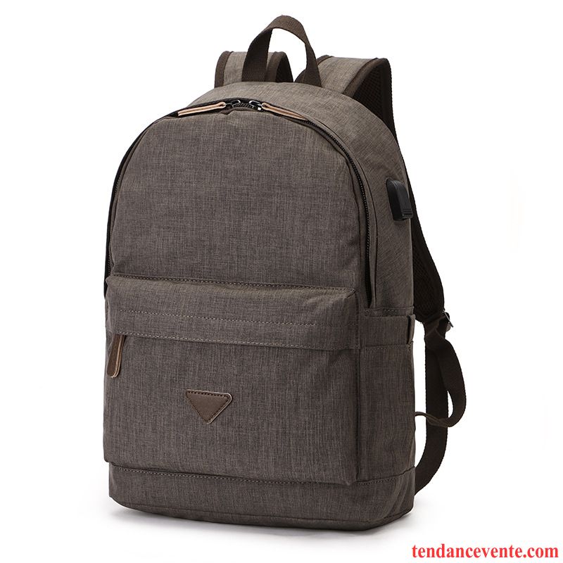 Sac À Dos Homme All-match Mode Étudiant Femme Tendance Loisir Gris