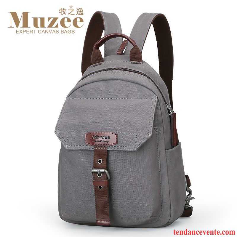 Sac À Dos Homme Gros Voyage Mini Cartable Mode Sac Poitrine Clair