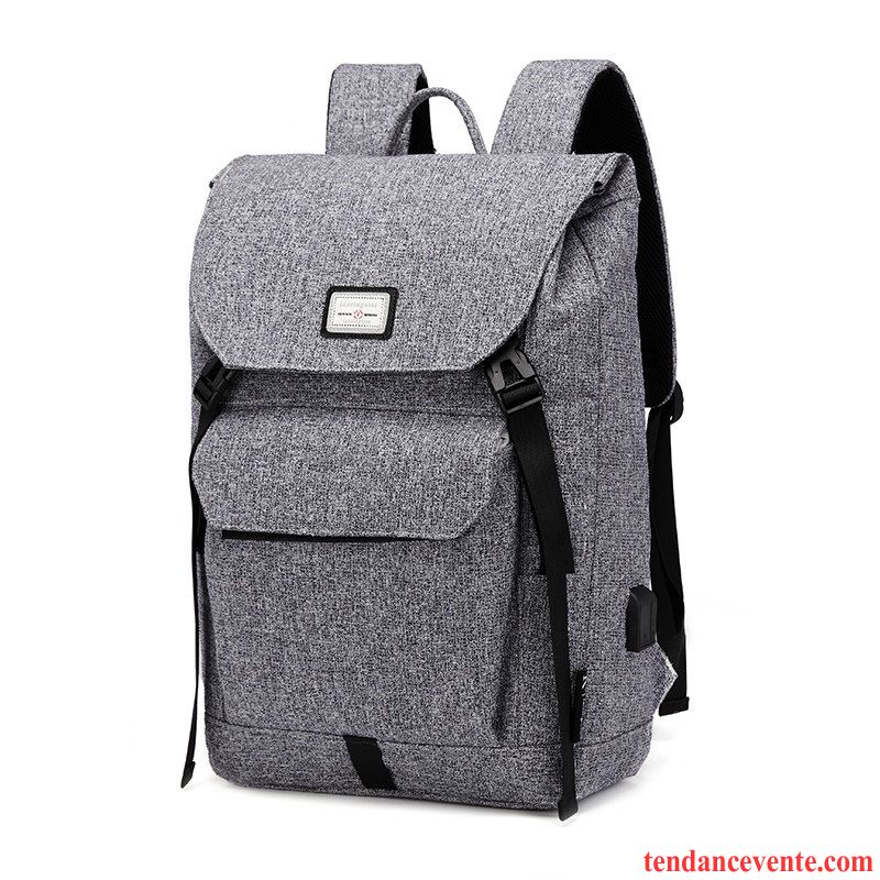 Sac À Dos Homme Loisir Étudiant De Plein Air Mode Grande Capacité Tendance Bleu