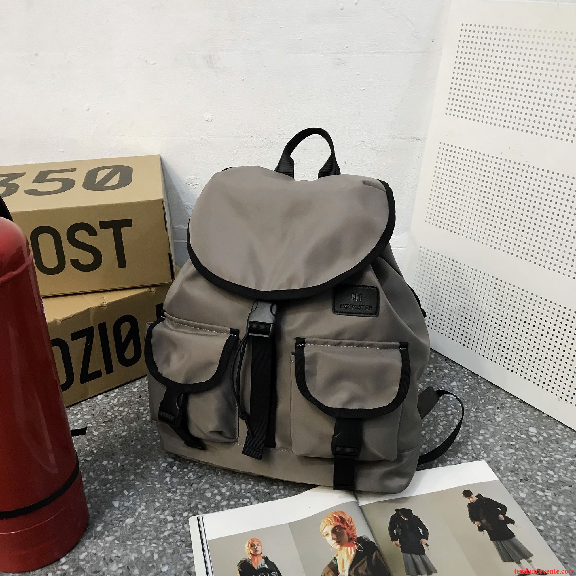 Sac À Dos Homme Tendance Voyage Grande Capacité Cartable Loisir Simple