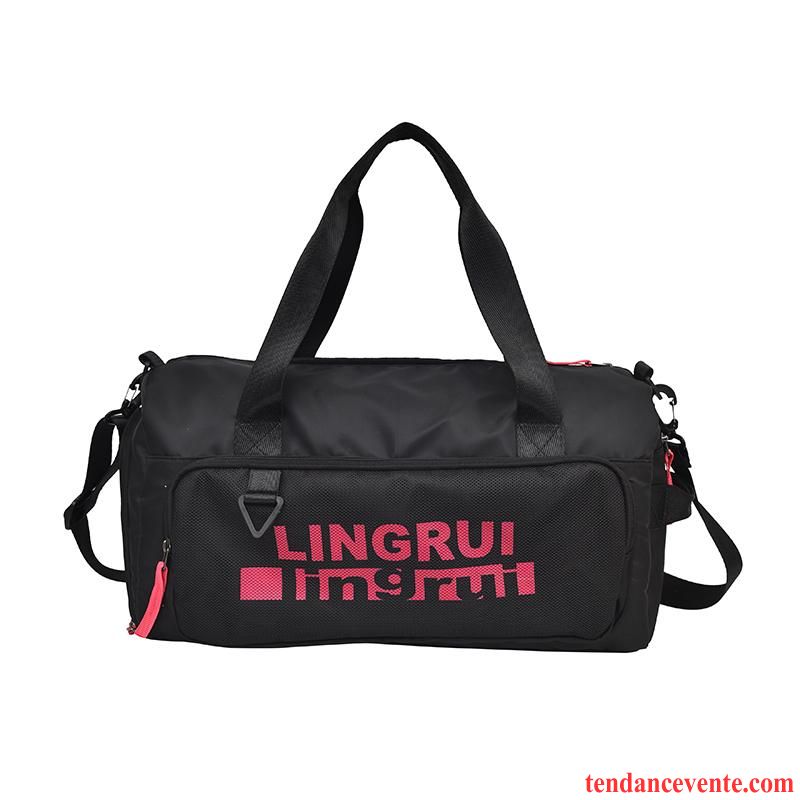 Sac À Dos Randonnée Femme Aptitude Nager Bagage Portable Sac De Sport Tendance Noir Rouge