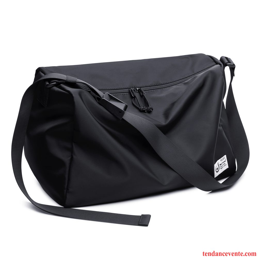 Sac À Dos Randonnée Femme Loisir Entraînement Petit Sacs À Bandoulière Tendance Sac De Messager Noir