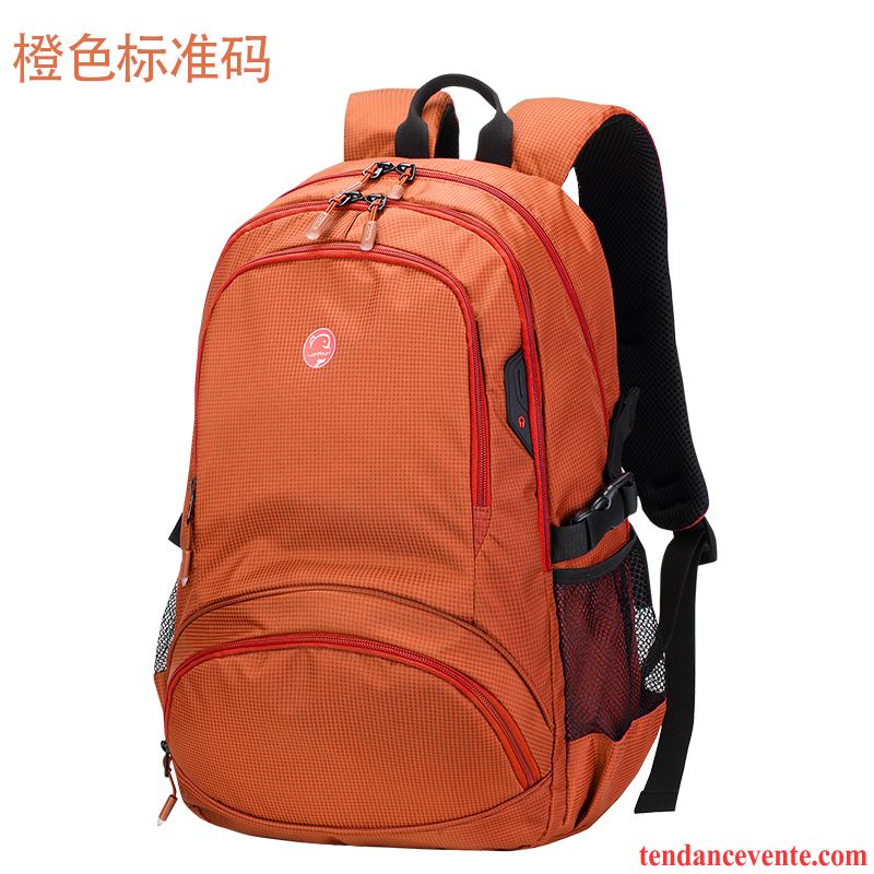 Sac À Dos Randonnée Femme Lumière Sport Bagage De Plein Air Tourisme Loisir Orange