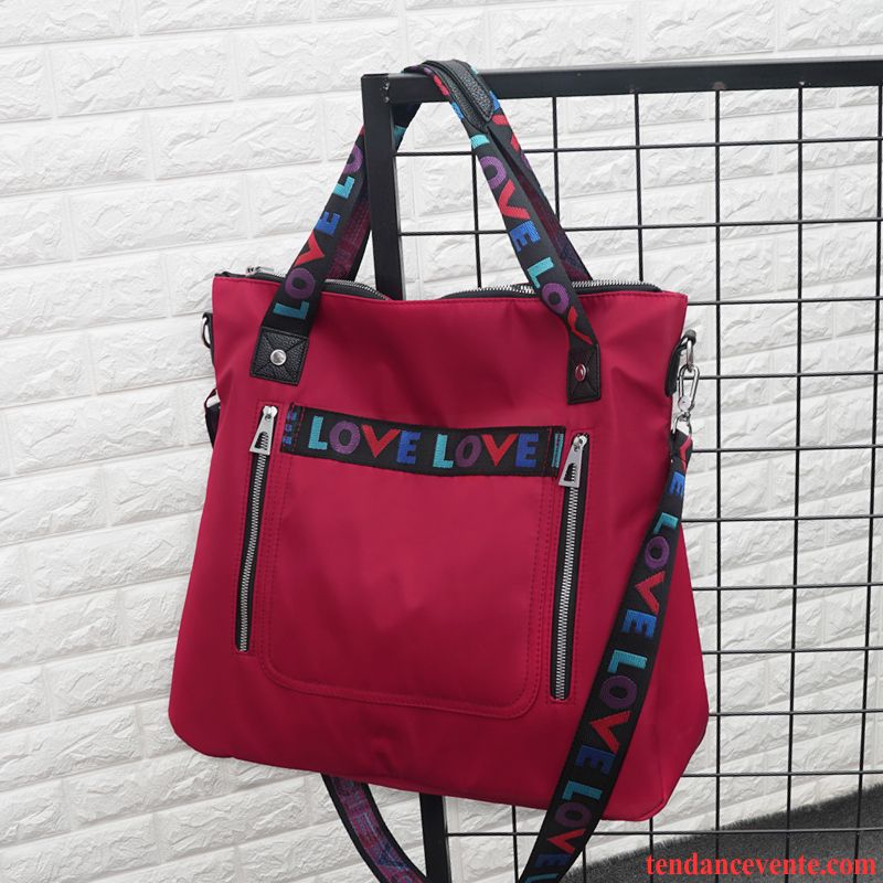 Sac À Dos Randonnée Femme Portable Loisir Aptitude Court Réseau Voyage Rouge