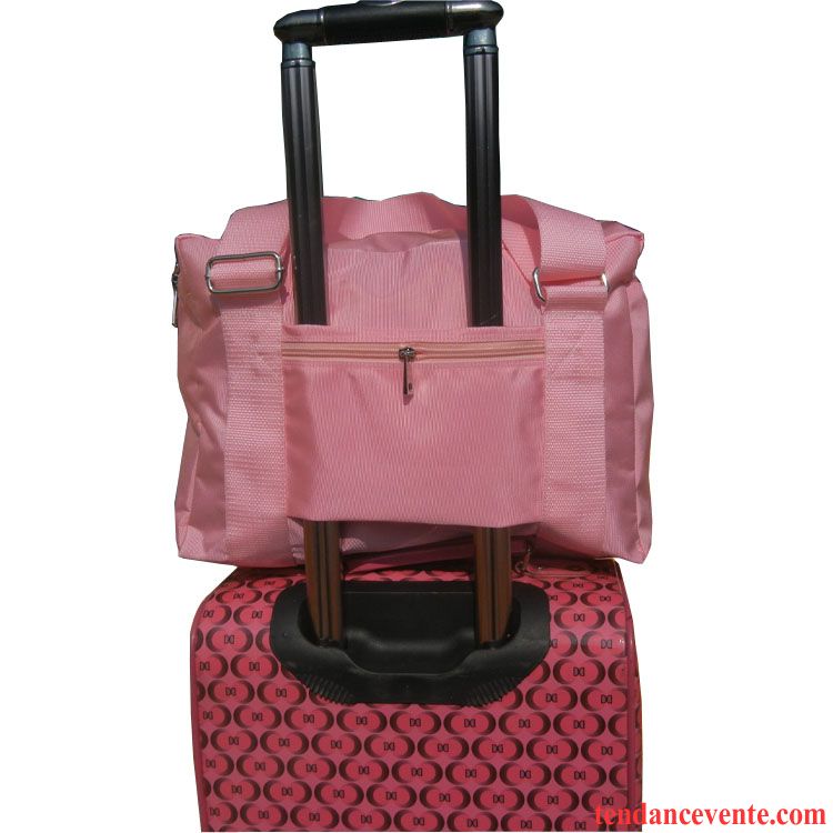 Sac À Dos Randonnée Femme Portable Plier Tissu Oxford Voyage Court Le Nouveau Rouge