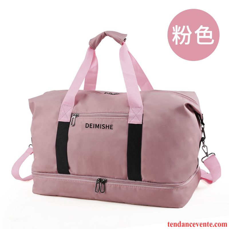 Sac À Dos Randonnée Femme Simple Tendance Bagage Plier Tourisme Voyage Rouge