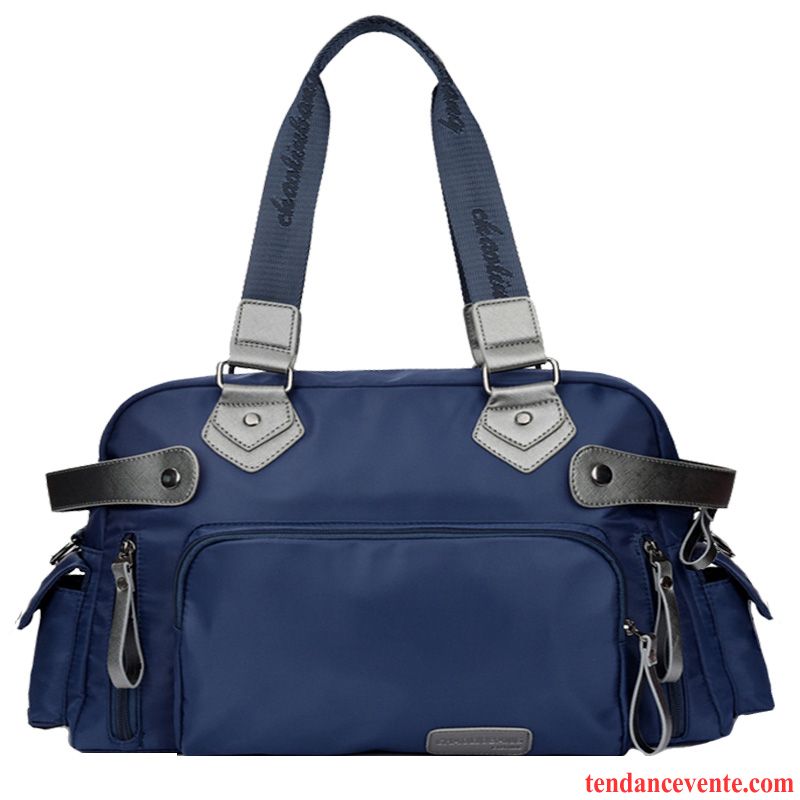 Sac À Dos Randonnée Femme Sport Printemps Gros Sac Toile Voyage Mode Bleu