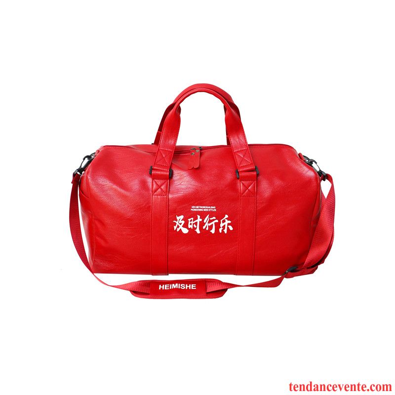 Sac À Dos Randonnée Femme Tourisme Tendance Milieu Sport Aptitude Sac À Main Noir Rouge