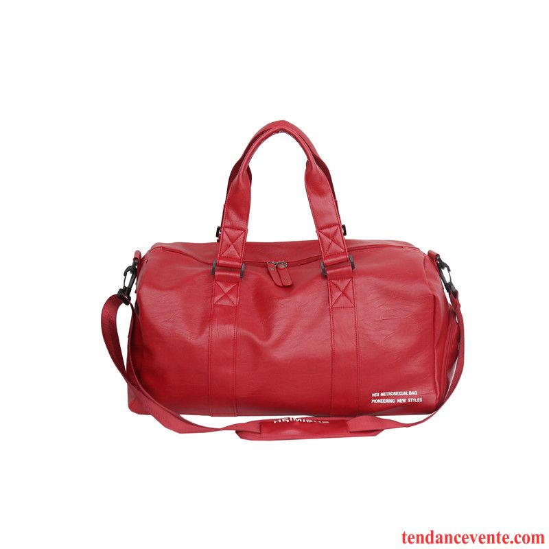 Sac À Dos Randonnée Femme Tourisme Tendance Milieu Sport Aptitude Sac À Main Noir Rouge