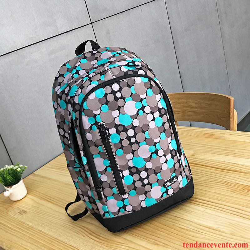 Sac À Dos Randonnée Femme Étudiant Campus Cartable Homme Voyage Université Rose