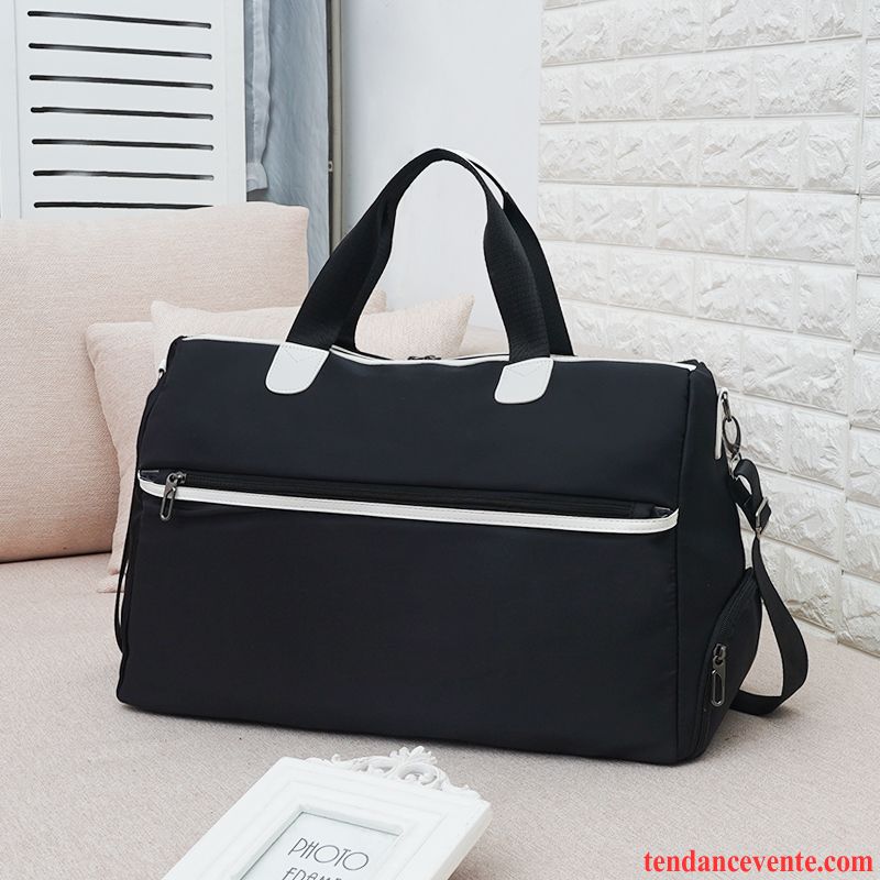 Sac À Dos Randonnée Femme Étudiant Réseau Voyage Lumière Bagage Loisir Noir Rouge