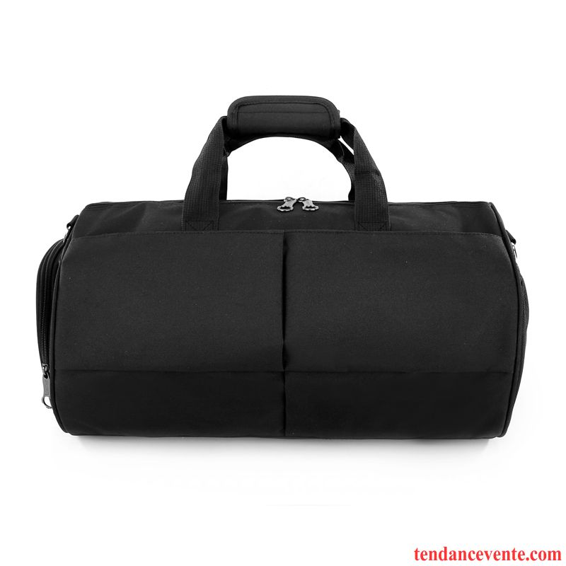 Sac À Dos Randonnée Homme Aptitude Sac De Sport Bagage Voyage Court Sac De Messager Noir