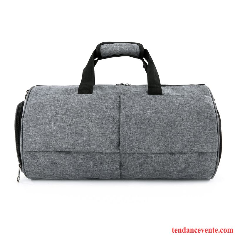 Sac À Dos Randonnée Homme Aptitude Sac De Sport Bagage Voyage Court Sac De Messager Noir