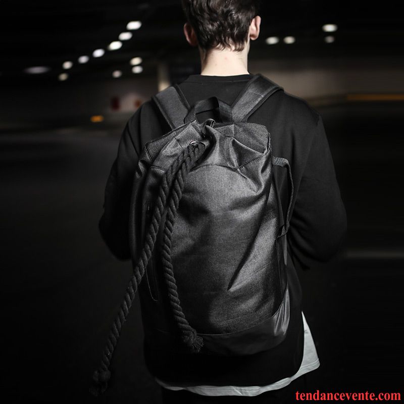 Sac À Dos Randonnée Homme Entraînement Sport Aptitude Cartable Basketball Voyage Noir