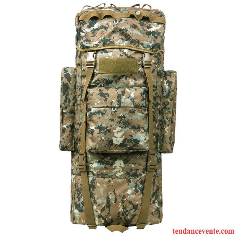 Sac À Dos Randonnée Homme Femme Voyage De Plein Air Sacs À Dos Grande Capacité Camouflage Bleu