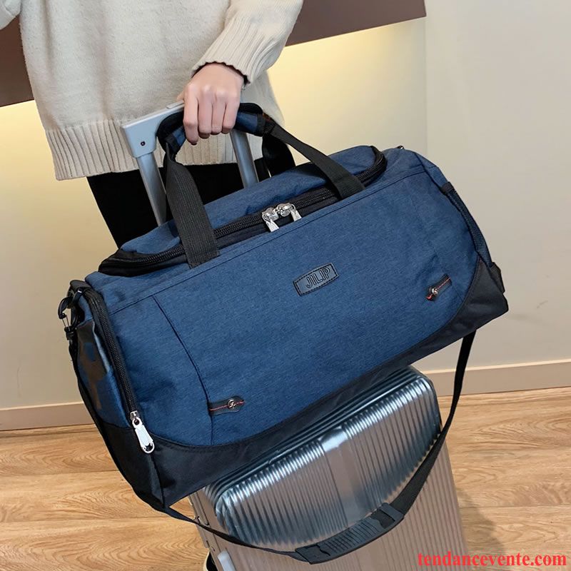 Sac À Dos Randonnée Homme Grande Capacité Sport Voyage Femme Aptitude Court Bleu Marin