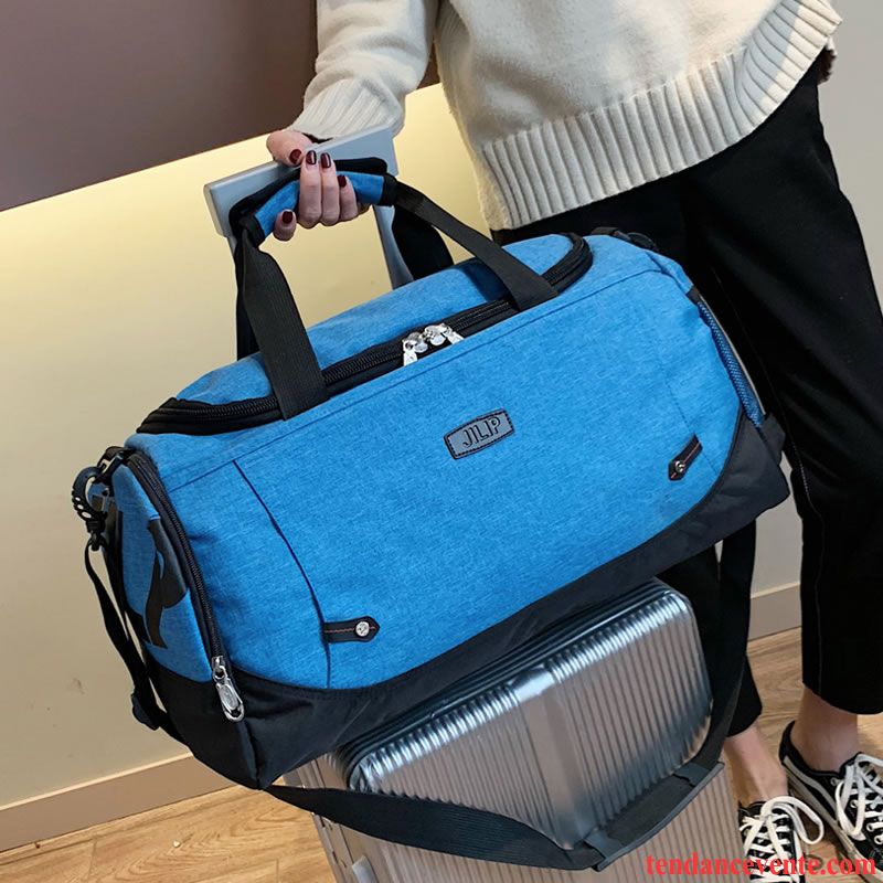 Sac À Dos Randonnée Homme Grande Capacité Sport Voyage Femme Aptitude Court Bleu Marin