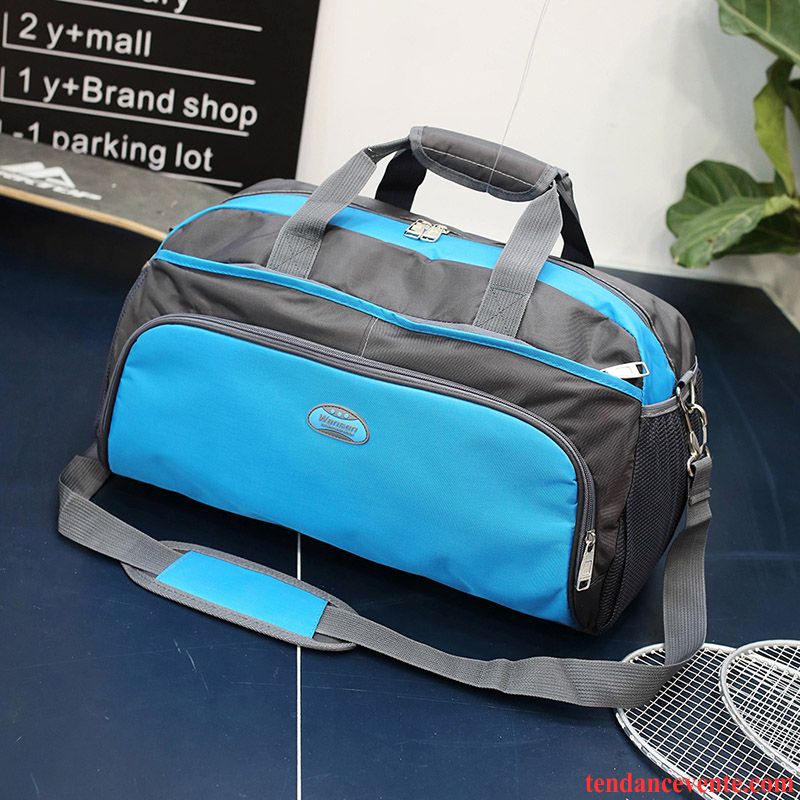 Sac À Dos Randonnée Homme Portable Grande Capacité Étanche Femme Voyage Tendance Bleu