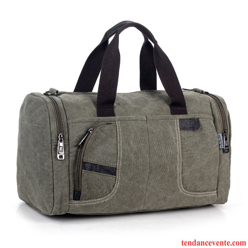 Sac À Dos Randonnée Homme Toile Voyage Court Gros Sac Aptitude Entreprise Bleu