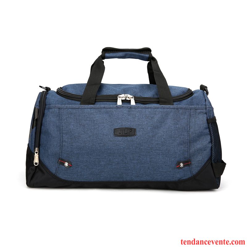 Sac À Dos Randonnée Homme Voyage Sac À Main Toile Loisir Bagage Grande Capacité Bleu Marin