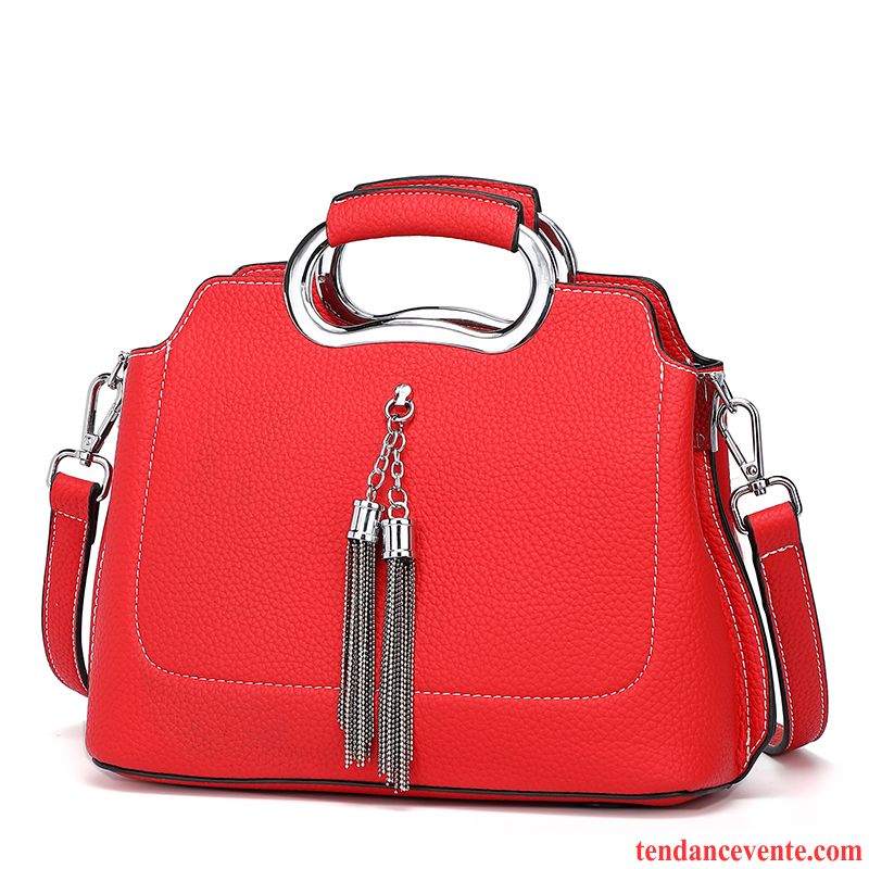 Sac À Main Femme All-match Le Nouveau Grande Capacité Simple Portable Sac De Messager Vert