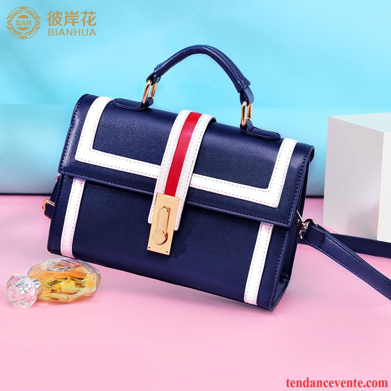 Sac À Main Femme Hiver L'automne Étudiant Le Nouveau Ultra All-match Bleu