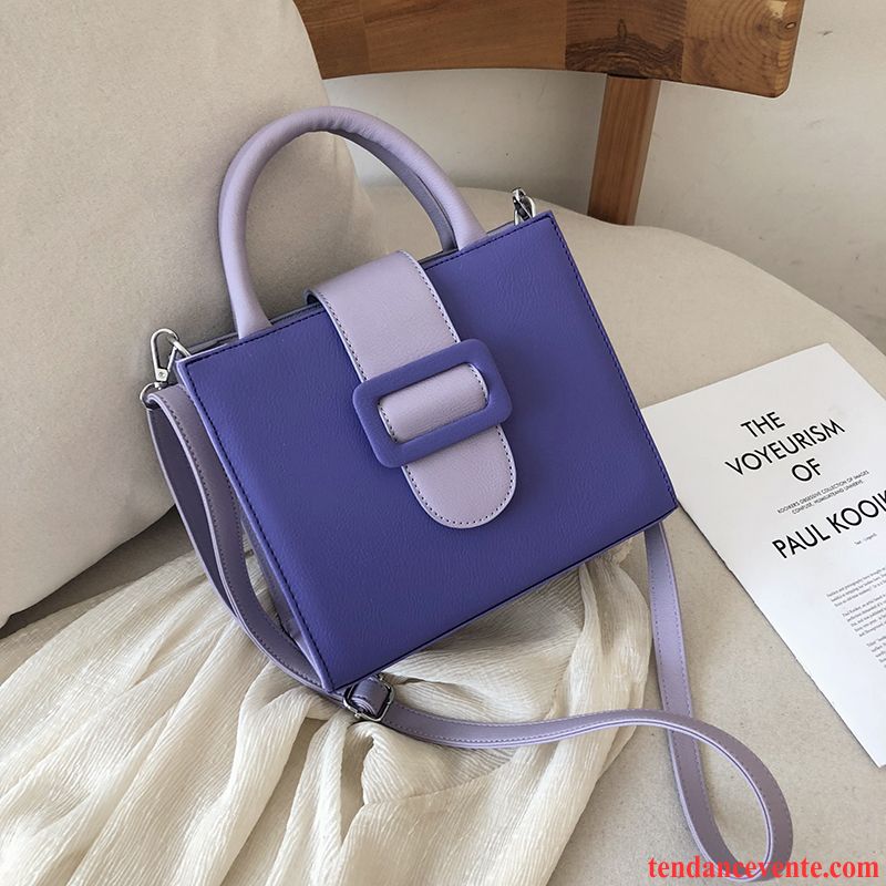 Sac À Main Femme Le Nouveau Mode Tendance All-match Simple Texture Violet