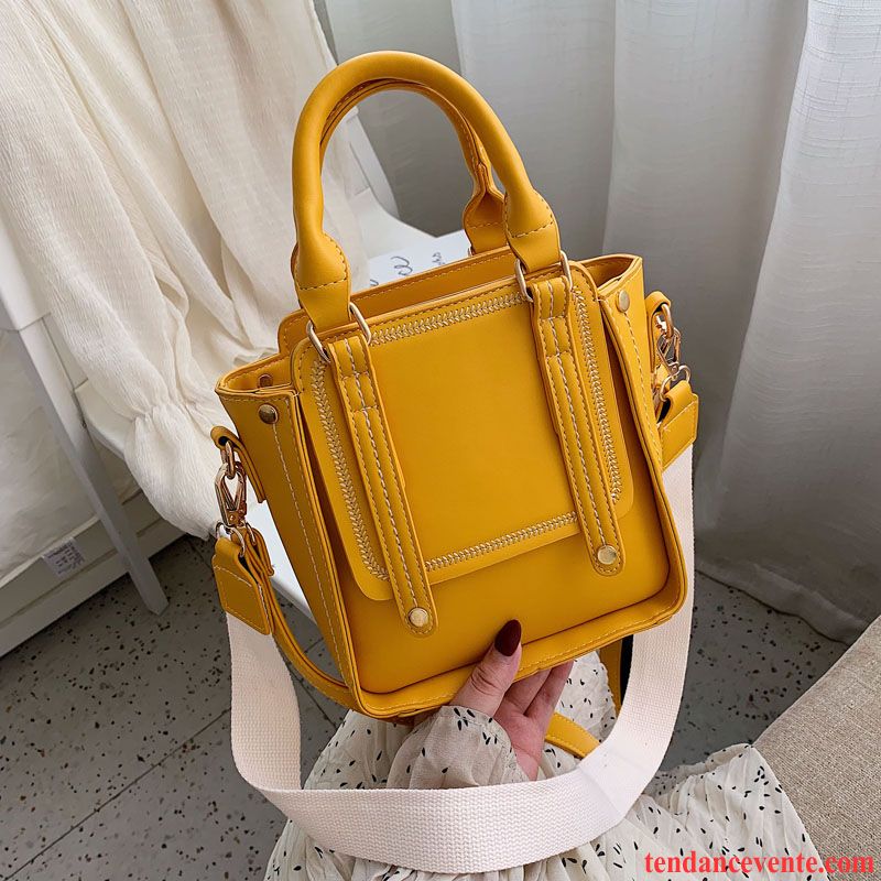 Sac À Main Femme Le Nouveau Petit Mode All-match Populaire Sac De Messager Jaune