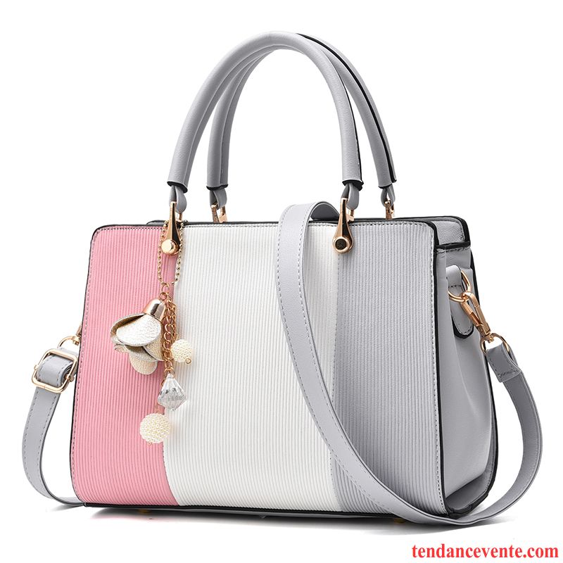 Sac À Main Femme Le Nouveau Simple Tendance Été All-match Sac De Messager Gris