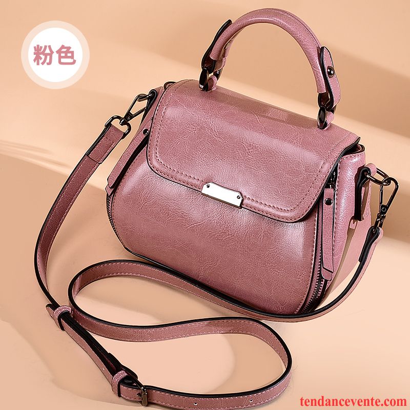 Sac À Main Femme Loisir Le Nouveau Cuir Véritable Rétro Sac De Messager Marron