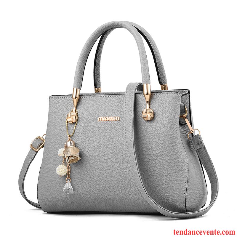 Sac À Main Femme Maman All-match Mode Le Nouveau Hiver L'automne Gris