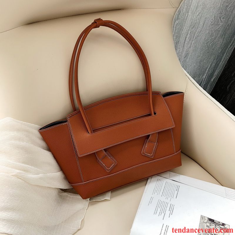 Sac À Main Femme Mode Le Nouveau Grande Capacité Portable All-match Marron