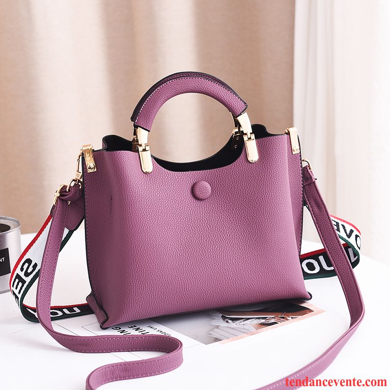 Sac À Main Femme Mode Tendance Atmosphère All-match Grande Capacité Hiver Violet