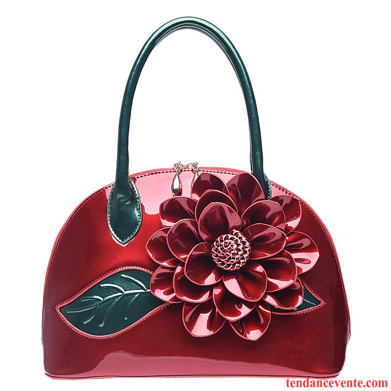 Sac À Main Femme Petit Fleurs Doux Le Nouveau Paquet Shell Mode Bleu