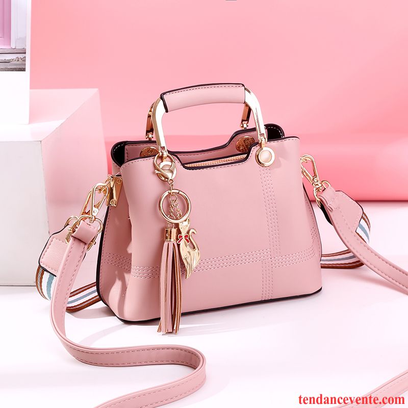 Sac À Main Femme Sac De Messager Tendance Petit Mode Le Nouveau All-match Rose