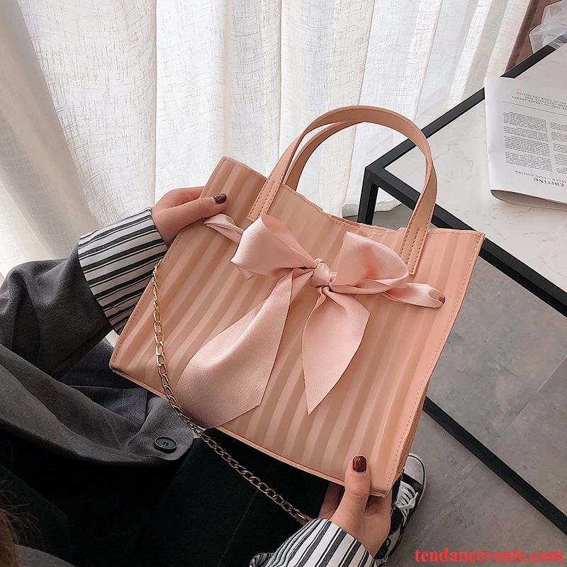 Sac À Main Femme Tendance Chaîne Sac De Messager Le Nouveau All-match Rose