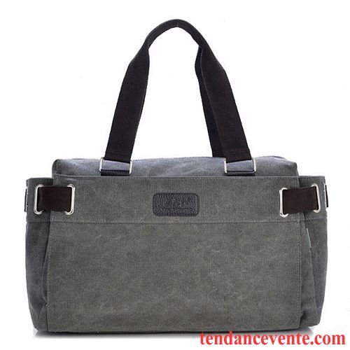 Sac À Main Homme Court Voyage Aptitude Toile Tourisme Entreprise Vert