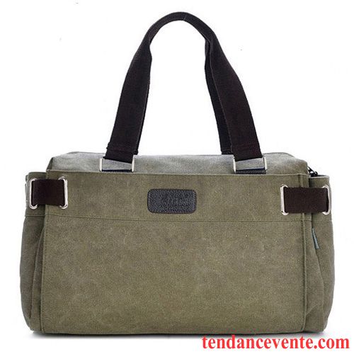 Sac À Main Homme Court Voyage Aptitude Toile Tourisme Entreprise Vert