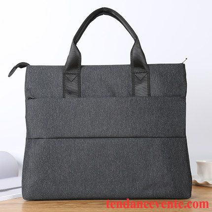 Sac À Main Homme Portable Femme Entreprise Toile Mallette Ensemble De Fichiers Bleu