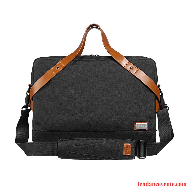 Sac À Main Homme Sac D'ordinateur Portable Mallette Ensemble De Fichiers Loisir Tendance Entreprise Gris