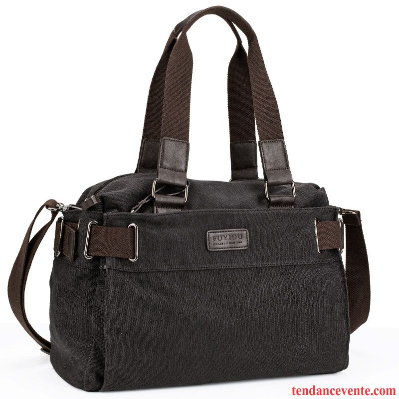 Sac À Main Homme Tendance Loisir Sacs À Bandoulière Voyage Sac De Messager Sac D'ordinateur Portable Marron