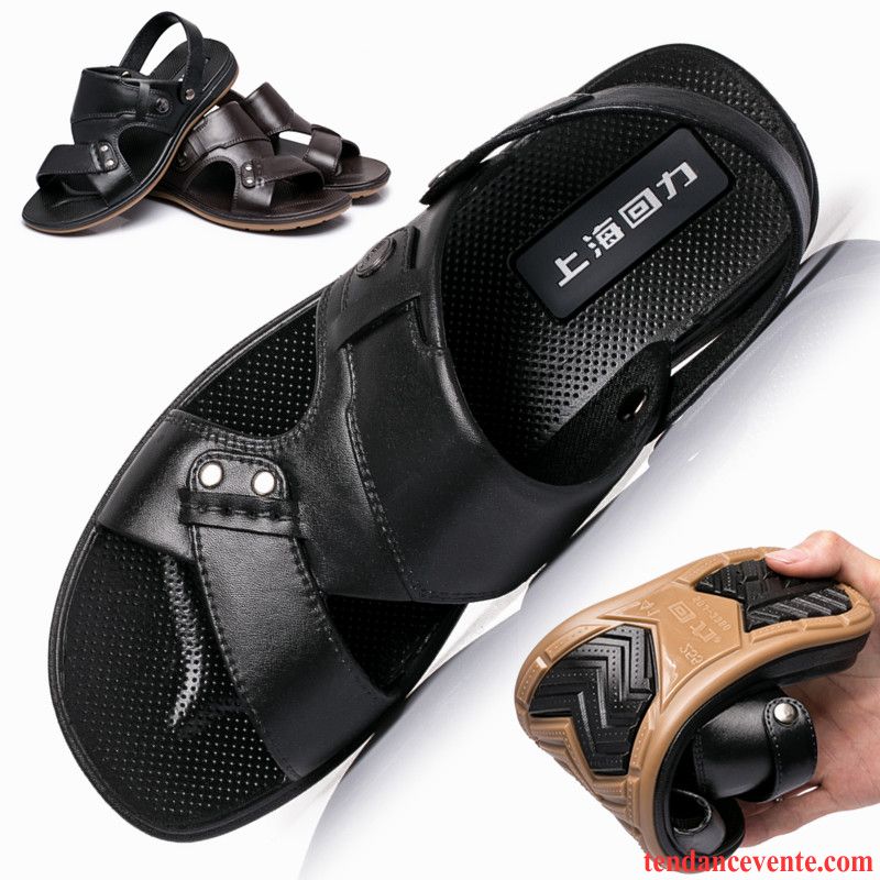 Sandales Homme Fashion Antidérapant Respirant Plage Porter Décontractée Été Homme Chaussons Pas Cher