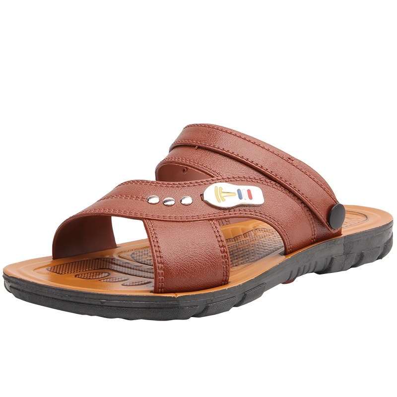 Sandales Homme Plage Tendance Adolescent Chaussons Décontractée Étudiant Noir