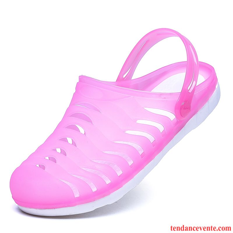 Sandales Noir Vernis Femme Femme Antidérapant Dame Plage Décontractée Été Respirant Talons Compensés Saphir Soldes