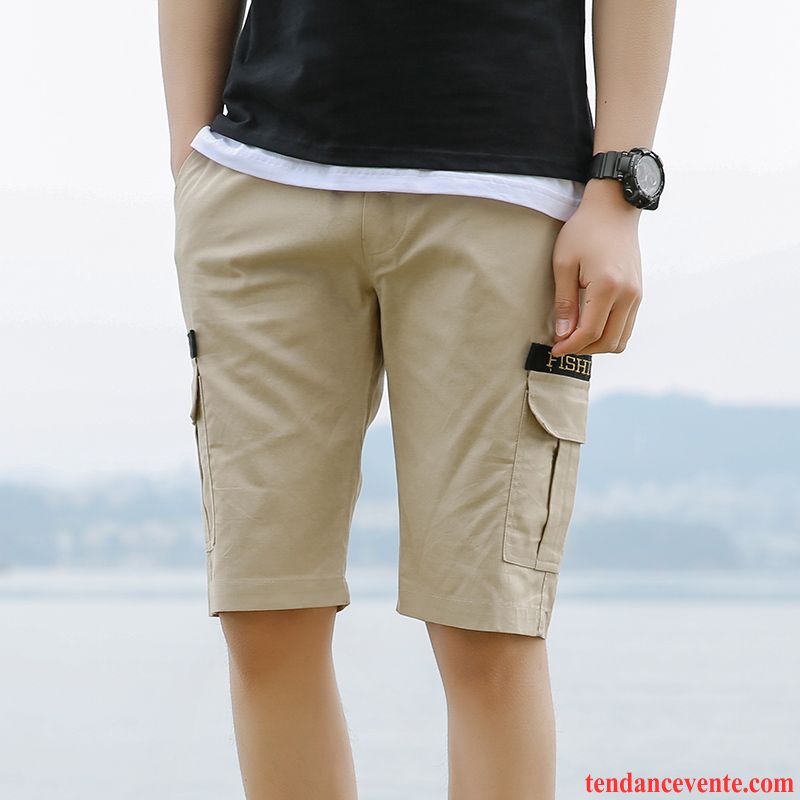 Shorts Homme Baggy Shorti Ensemble Été Tendance Décontractée Gris Foncé