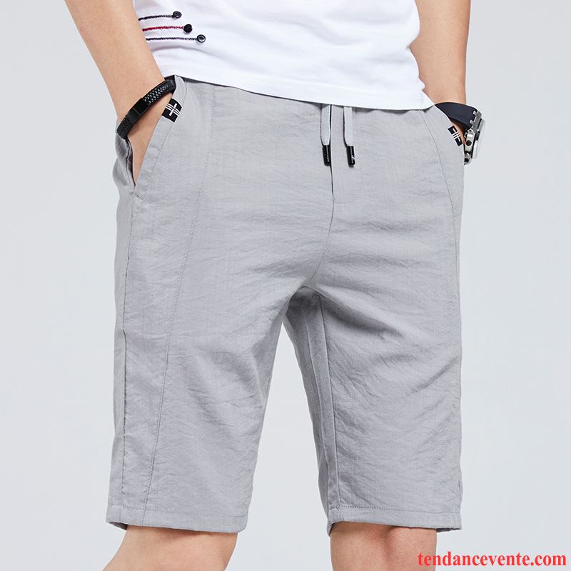 Shorts Homme Légère Élastique Outwear Été Sport Tendance Gris