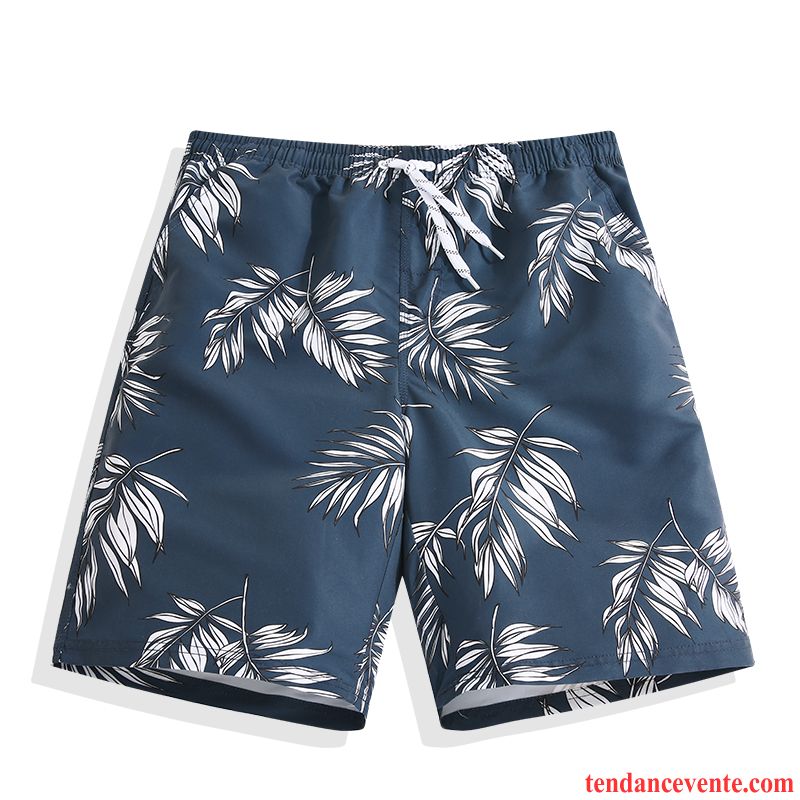 Shorts Homme Plage Baggy Vacances Fantaisie Tendance Taillissime Vert